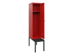 locker met bank,HxBxD 1950x400x815mm,1vak,vak B 400mm,draaigrendel