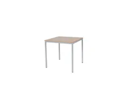 Domino Basic Tafel Vaste Hoogte 800x800mm Hav/Kers 25mm Alu 4-Poots