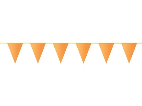 Vlaggenlijn oranje PE 10 m