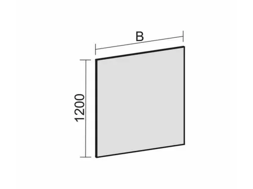 scheidingswand,v. kantoor-scheidingswand,textiel,HxB 1200x1800mm