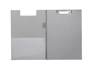Klembordmap MAUL A4 staand met penlus PVC zilvergrijs - 4