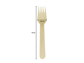 Vork hout Kangaro 200 stuks 160 mm biologisch afbreekbaar - 3
