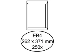 Envelop Quantore Akte Eb4 262X371Mm Wit Gegomd