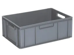 Euronorm Stapelkrat Hxlxb 220x600x400mm 43liter Grijs