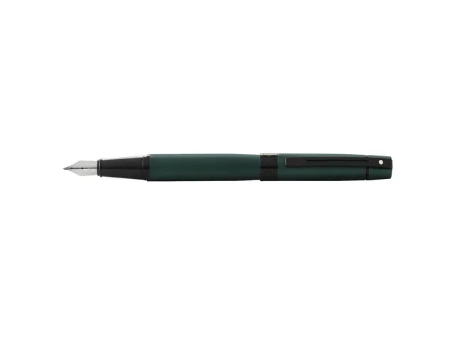 Vulpen SHEAFFER 300 E9346 F Matte green lacquer polished black