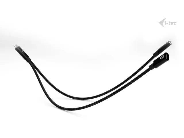 USB-C Cable Splitter Audio/Data + Power Delivery 100W