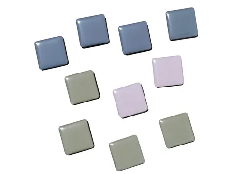 Magneten Naga 25x25mm vierkantset a 10st. ass. super sterk