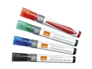 Viltstift Nobo Whiteboard Liquid Ink Drymarker Assorti 3mm à 4st - 1