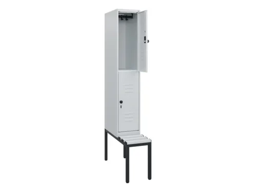 Dubbeldekse dekenkist,HxBxD 1950x300x815mm,1x2vak.,vak B 300mm