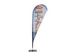 Beach Flag Fiber Medium voor Wind of Drop print excl. voet