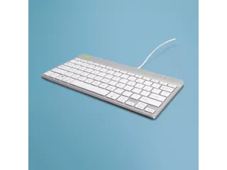 Toetsenbord R-Go Ergonomisch Compact Break bedraad QWERTY wit - 1