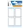 Boek Etiket Herma 5713 40x55mm wit met grijs kader 24 stuks