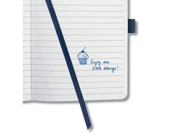 carnet de notes Sigel Jolie Flair A5 hardcover ligné 'Midnight Blue'