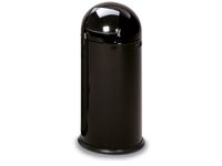 Push Afvalbak Staalplaat 40 Liter Hxd 730x415mm Zwart