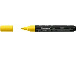 Acrylmarker STABILO Free Acrylic T300 geel 2-3mm