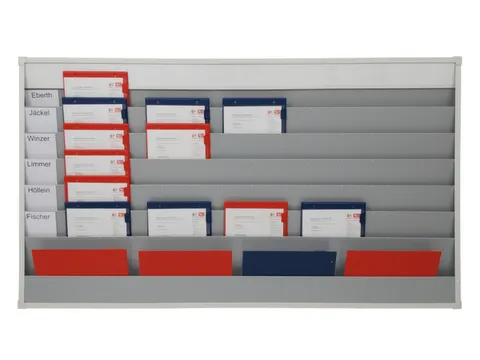 Werkplaats-/Opdrachtplanner Kunststof Profiel 918x1575mm 6 Rijen