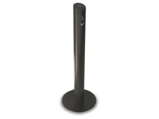 Asbakstaander Aluminium 1041x100mm Zuilvorm D 356mm Zwart - 2