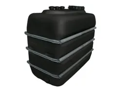 Opslagtank Ruimtebesparend Pe Hxlxb 1650X2230X1000Mm 3000 Liter Zwart