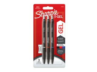 Gelschrijver Sharpie S-Gel Medium punt 0.7mm Blister 3 kleuren - 1