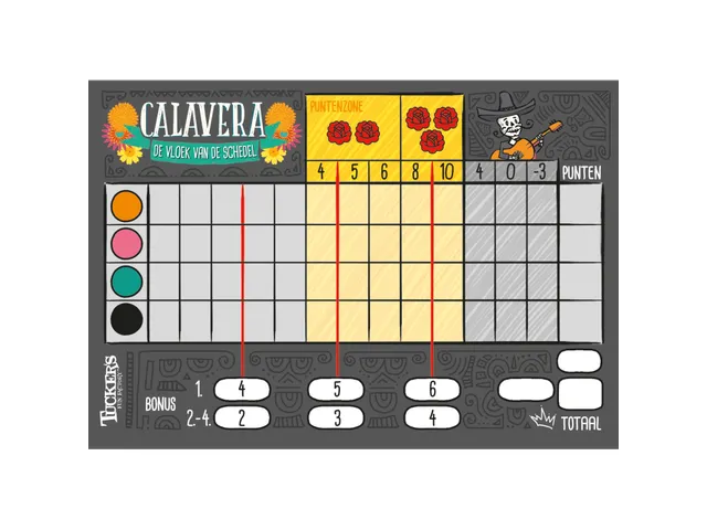 Dobbelspel Calavera - De vloek van de schedel 8+