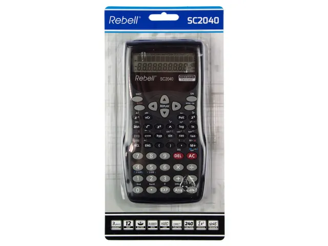 Calculator Rebell-SC2040-BX zwart wetenschappelijk