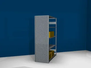 zijwand,v. inhaakstelling,HxD 2000x600mm,verzinkt,perforatieplaat - 4