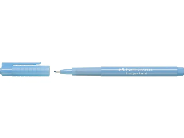Fineliner Faber-Castell Broadpen Pastel 0.8mm licht blauw