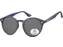 Zonnebril Montana met smoke gepolariseerd rond glas blauw