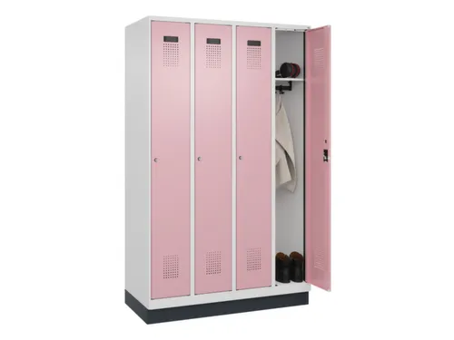 locker,HxBxD 1950x1200x500mm,4vak,vak B 300mm,cil.-slot,sokkel