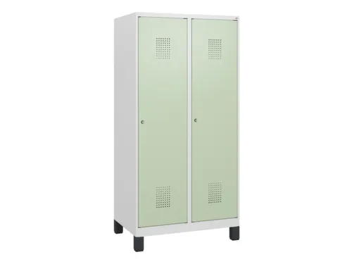 schoollocker,HxBxD 1630x800x500mm,2vak,vak B 400mm,cil.-slot,voeten