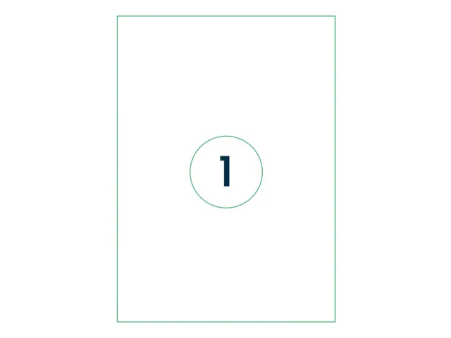 Etiket Qbasic A4 1.000 vel 210x297mm 1000 labels