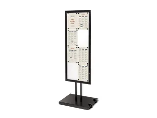 Outdoor Menustandaard Zwart 8xA4 Enkelzijdig - 1