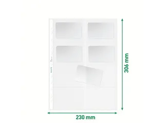 Showtas Leitz 4758 Visitekaart A4 Pp Transparant 11-Gaats - 9