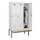 locker met bank,HxBxD 2120x1200x815mm,3vak,vak B 400mm,draaigrendel
