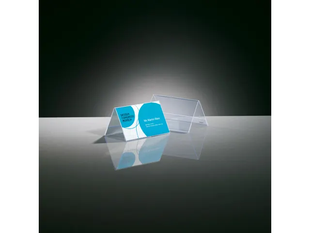 Tafelkaartje Sigel 100x60mm glashelder dakvorm doos a 10 stuks