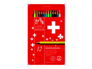 Kleurpotloden Caran D'ache Swisscolor Aquarel 12stuks Assorti - 3