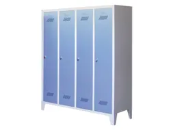 lockerkast v. kinderen,HxBxD 1600x1230x500mm,RAL7035,front RAL3000