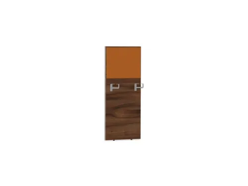 baliepaneel bureau aanbouw rechts NP-tiepolo nut BN3005-geel 600mm