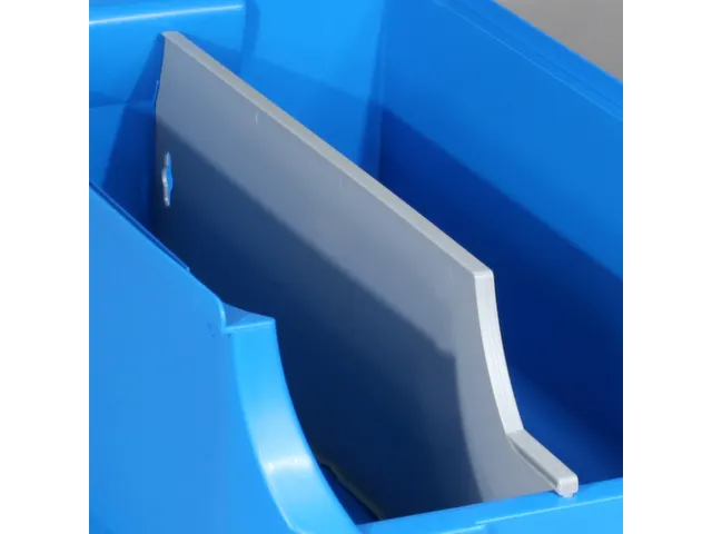 lengteverdeler,v. magazijnbak,HxD 170x473mm,dikte 10mm,Polystyreen