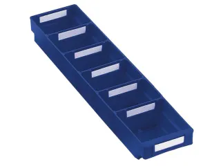 Stellingbak Extra Vlak Pp Hxbxd 65X120X500Mm Blauw - 1