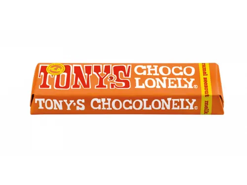 Chocolade Tony's Chocolonely reep 47gr karamel zeezout