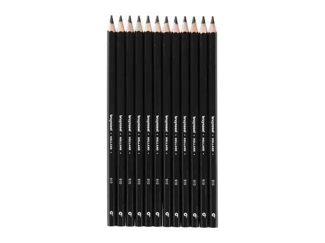 Kleurpotlood Bruynzeel Super 910 zwart