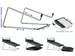 Laptopstandaard R-Go Steel Office Zilver voor laptops 10-22 inch