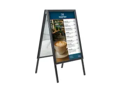 Europel Stoepbord Economy A1 32mm zwart