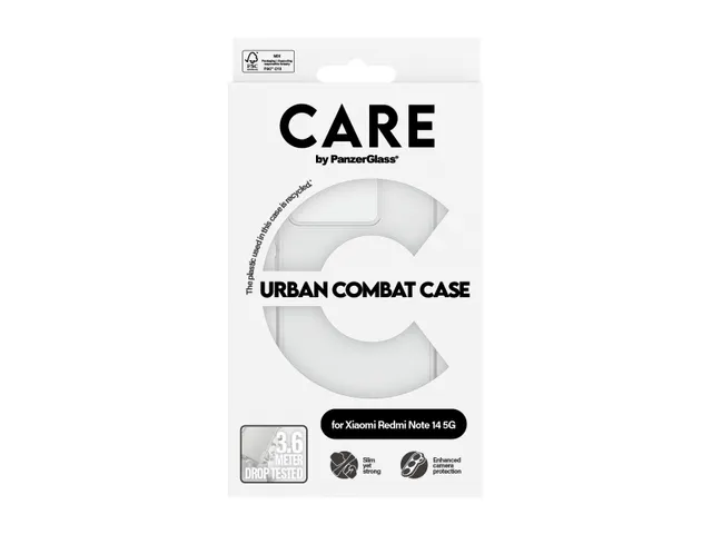 PanzerGlass CARE by Urban Combat Case Transparent Xiaomi Redmi N