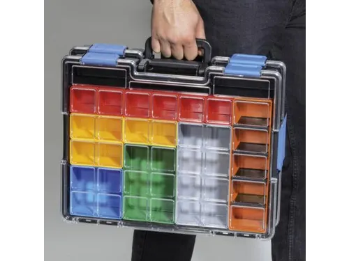 Assortimentskoffer,type 2,HxBxD 76x440x335mm,kunststof,koffer zwart