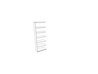 scheidingswand,aanbouwveld,HxBxD 2560x900x430mm,6ordnerhoogtes - 1