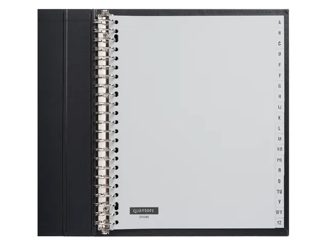 Tabbladen Quantore A4 23-gaats 20-delig met A-Z breed grijs PP