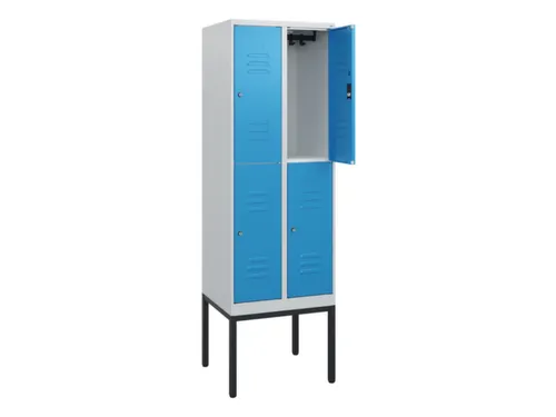 dubbeldekse locker,HxBxD 1950x600x500mm,2x2vak.,vak B 300mm