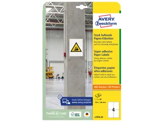 Avery Zweckform L7876 Sterk klevende etiketten A4 105x148mm 80 stuks - 4